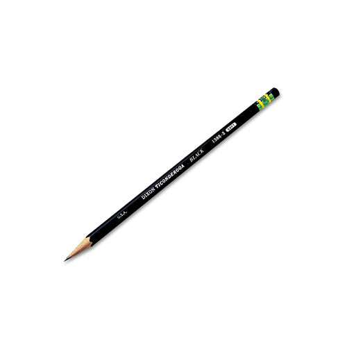 Ticonderoga® Pencils, Hb (#2), Black Lead, Black Barrel, Dozen freeshipping - TVN Wholesale