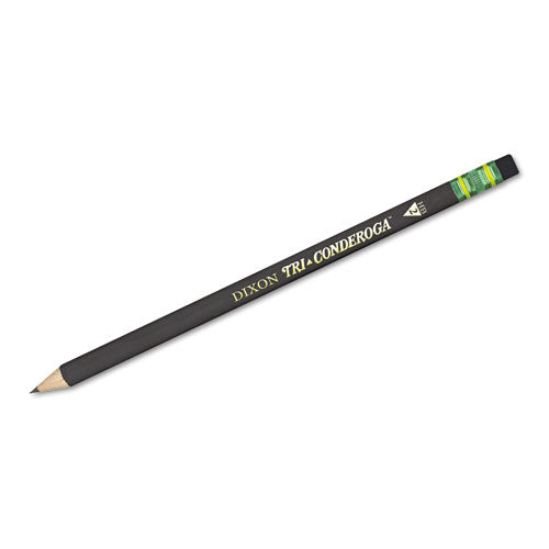 Dixon® Tri-conderoga Pencil With Microban Protection, Hb (#2), Black Lead, Black Barrel, Dozen freeshipping - TVN Wholesale