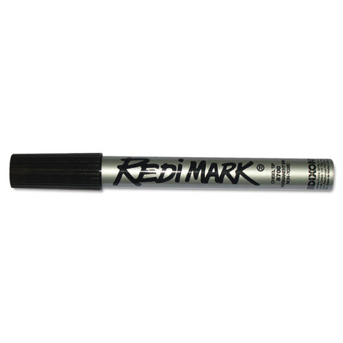 Dixon® Redimark Metal-cased Marker, Broad Chisel Tip, Black, Dozen freeshipping - TVN Wholesale