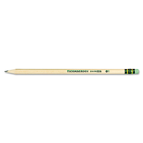 Ticonderoga® Envirostiks Pencil, Hb (#2), Black Lead, Natural Woodgrain Barrel, Dozen freeshipping - TVN Wholesale