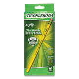 Ticonderoga® Pencils, Hb (#2), Black Lead, Yellow Barrel, 48-pack freeshipping - TVN Wholesale