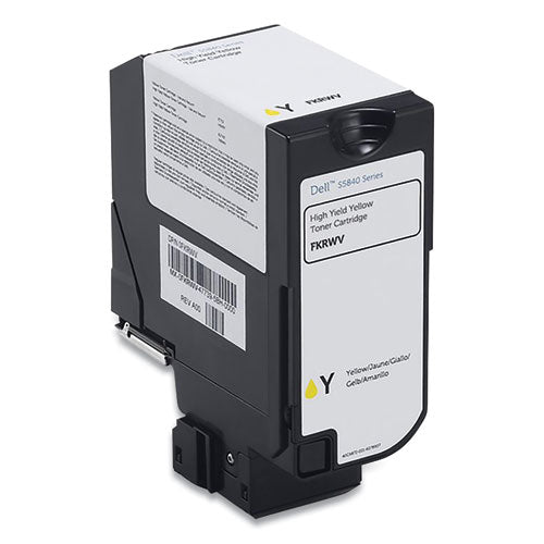 Dell® H6vry High-yield Toner, 12,000 Page-yield, Yellow freeshipping - TVN Wholesale