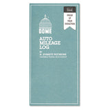 Dome® Auto Mileage Log, Undated, 3.25 X 6.25, 1-page, 32 Forms freeshipping - TVN Wholesale