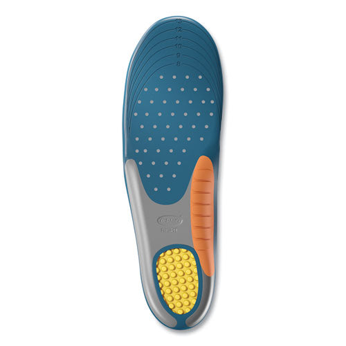 Dr. Scholl's® Pain Relief Orthotic Heavy Duty Support Insoles, Men Sizes 8 To 14, Gray-blue-orange-yellow, Pair freeshipping - TVN Wholesale