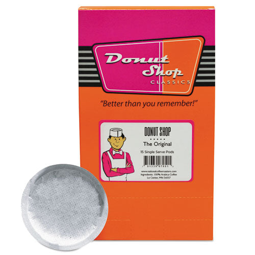 National Coffee Roasters Donut Shop Coffee Pods, Dark Roast, 15-box freeshipping - TVN Wholesale