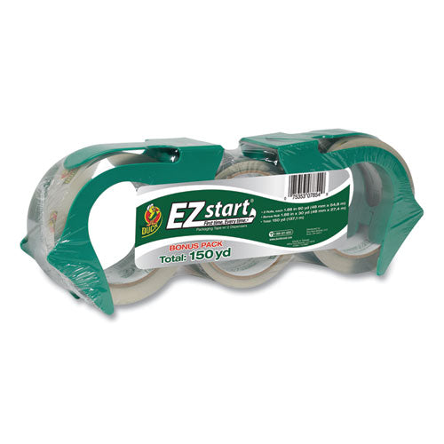 Duck® Ez Start Premium Packaging Tape With Dispenser, 1.5" Core, 1.88" X 55.5 Yds, Clear freeshipping - TVN Wholesale