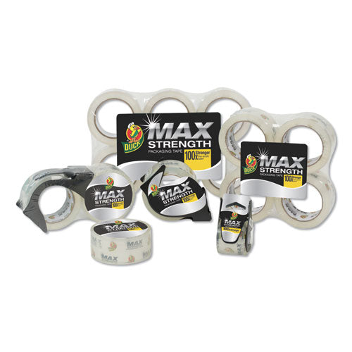Duck® Max Packaging Tape With Dispenser, 3" Core, 1.88" X 54.6 Yds, Crystal Clear freeshipping - TVN Wholesale