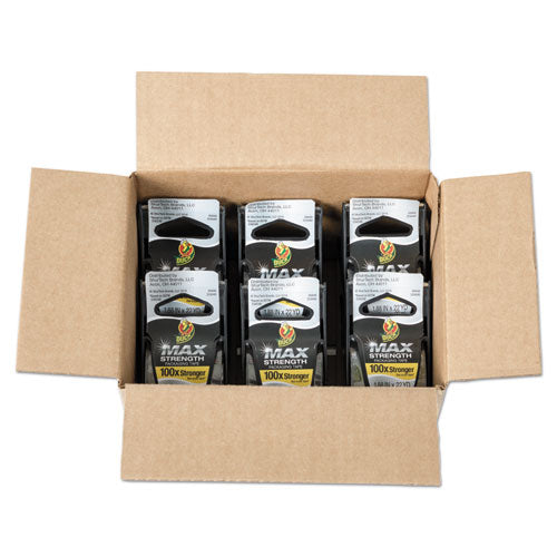 Duck® Max Packaging Tape With Dispenser, 1.5" Core, 1.88" X 22 Yds, Crystal Clear, 6-pack freeshipping - TVN Wholesale