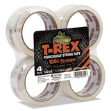 T-REX® Packaging Tape, 1.88" Core, 1.88" X 35 Yds, Crystal Clear, 4-pack freeshipping - TVN Wholesale