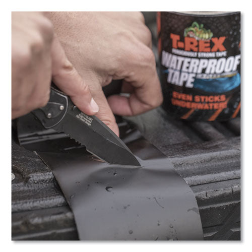 T-REX® Waterproof Tape, 3" Core, 4" X 5 Ft, Black freeshipping - TVN Wholesale