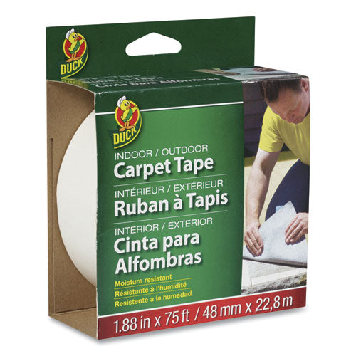 Duck® Carpet Tape, 3" Core, 1.88" X 75 Ft, White freeshipping - TVN Wholesale