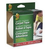 Duck® Carpet Tape, 3" Core, 1.88" X 75 Ft, White freeshipping - TVN Wholesale