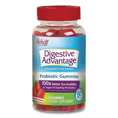 Digestive Advantage® Probiotic Gummies, Strawberry, 60 Count freeshipping - TVN Wholesale