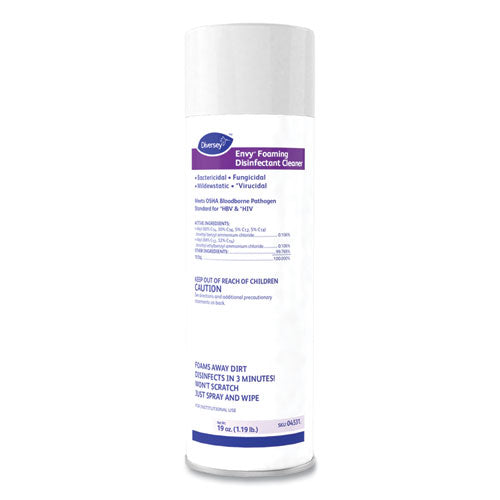 Diversey™ Envy Foaming Disinfectant Cleaner, Lavender Scent, 19 Oz Aerosol Spray freeshipping - TVN Wholesale