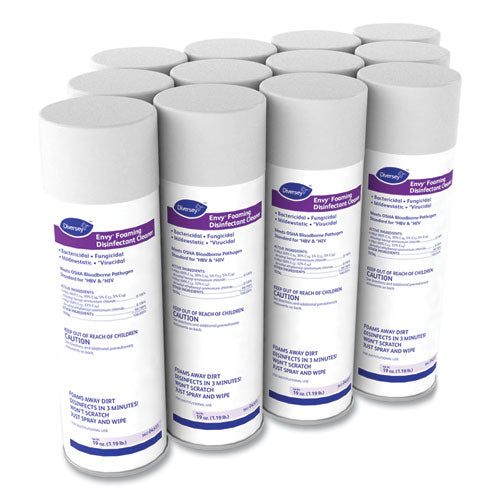 Diversey™ Envy Foaming Disinfectant Cleaner, Lavender Scent, 19 Oz Aerosol Spray freeshipping - TVN Wholesale