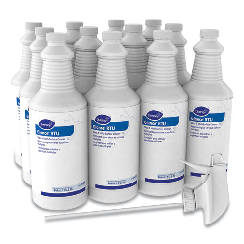 Diversey™ Glance Glass And Multi-surface Cleaner, Original, 32oz Spray Bottle freeshipping - TVN Wholesale