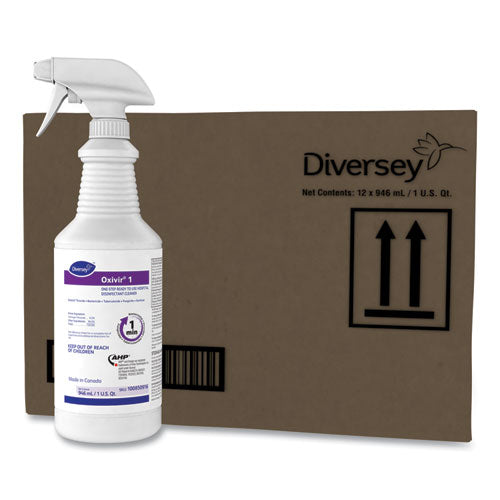Diversey™ Oxivir 1 Rtu Disinfectant Cleaner, 32 Oz Spray Bottle, 12-carton freeshipping - TVN Wholesale