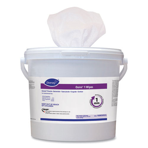 Diversey™ Oxivir 1 Wipes, 11" X 12", 160-canister, 4-carton freeshipping - TVN Wholesale