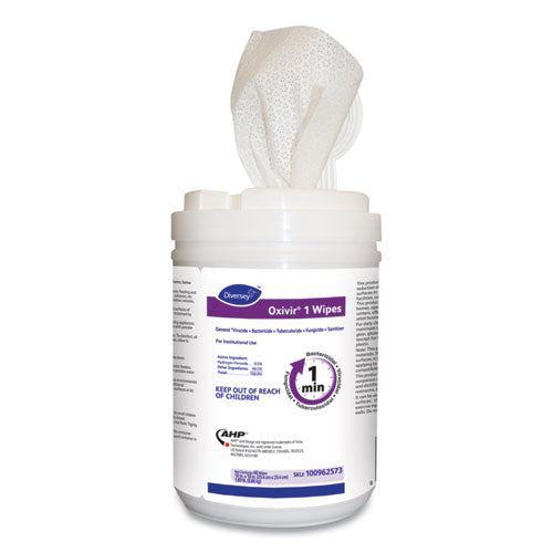 Diversey™ Oxivir 1 Wipes, Characteristic Scent, 10" X 10", 60 Wipes, 12-carton freeshipping - TVN Wholesale