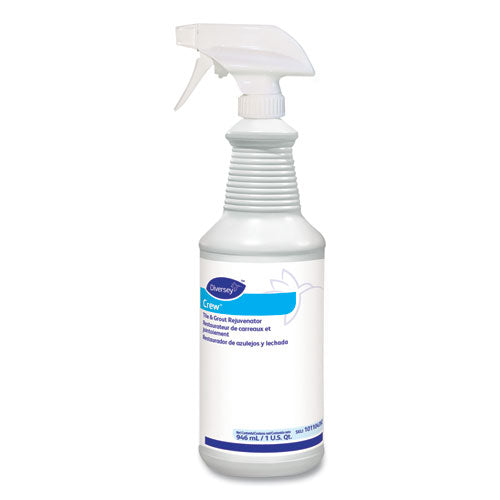 Diversey™ Crew Tile And Grout Rejuvenator, 32 Oz Spray Bottle, 12-carton freeshipping - TVN Wholesale