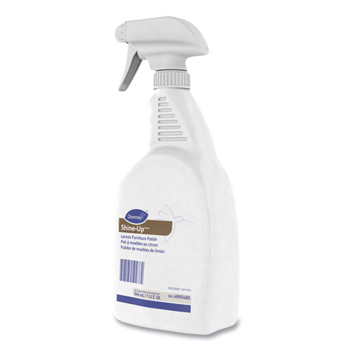 Diversey™ Shine-up Furniture Cleaner, Lemon Scent, 32 Oz, Trigger Spray Bottle, 12-carton freeshipping - TVN Wholesale