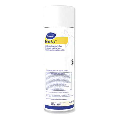 Diversey™ Shine-uptm-mc Multi-surface Foaming Polish, Lemon Scent, 15 Oz Aerosol Spray, 12-carton freeshipping - TVN Wholesale
