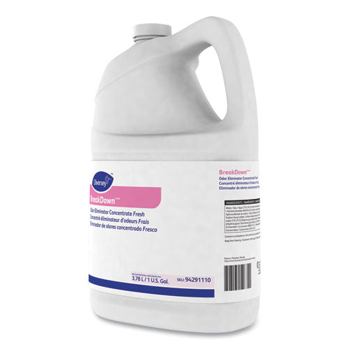 Diversey™ Breakdown Odor Eliminator, Fresh Scent, Liquid, 1 Gal Bottle freeshipping - TVN Wholesale