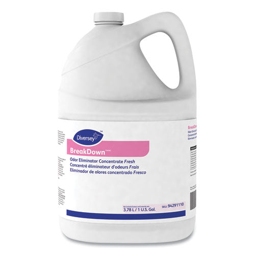 Diversey™ Breakdown Odor Eliminator, Cherry Almond Scent, Liquid, 1 Gal Bottle, 4-carton freeshipping - TVN Wholesale