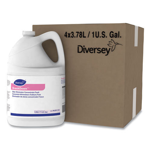 Diversey™ Breakdown Odor Eliminator, Cherry Almond Scent, Liquid, 1 Gal Bottle, 4-carton freeshipping - TVN Wholesale