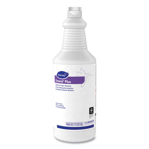 Diversey™ Emerel Plus Cream Cleanser, Odorless, 32 Oz Squeeze Bottle, 12-carton freeshipping - TVN Wholesale