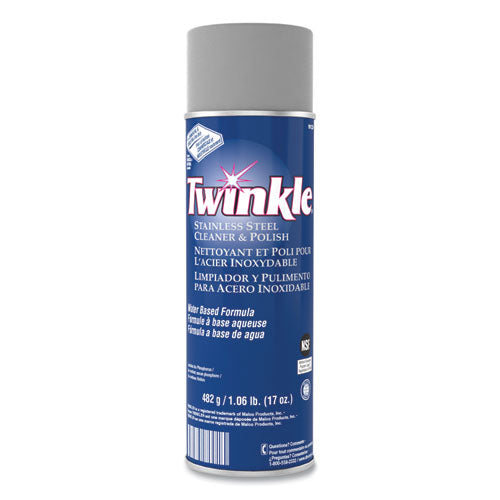 Twinkle® Stainless Steel Cleaner And Polish, 17 Oz Aerosol Spray, 12-carton freeshipping - TVN Wholesale