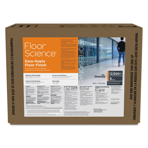 Diversey™ Floor Science Easy Apply Floor Finish, Ammonia Scent, 5 Gal Box freeshipping - TVN Wholesale