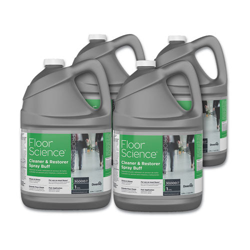 Diversey™ Floor Science Cleaner-restorer Spray Buff, Citrus Scent, 1 Gal Bottle, 4-carton freeshipping - TVN Wholesale