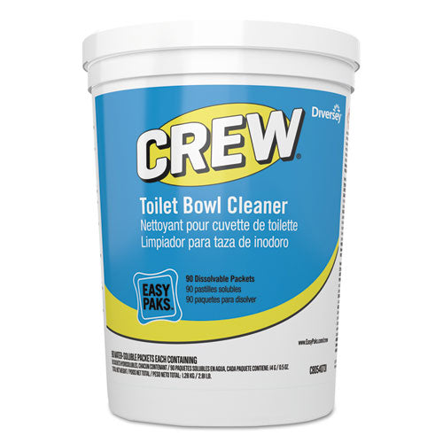Diversey™ Crew Easy Paks Toilet Bowl Cleaner, Fresh Floral Scent, 0.5 Oz Packet, 90 Packets-tub, 2 Tubs-carton freeshipping - TVN Wholesale