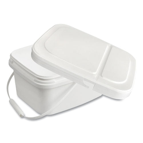 Diversey™ Polypropylene Dry Wipe Charging Bucket, 24 X 14 X 14, White, 12-box freeshipping - TVN Wholesale