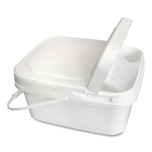 Diversey™ Polypropylene Dry Wipe Charging Bucket, 24 X 14 X 14, White, 12-box freeshipping - TVN Wholesale
