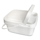 Diversey™ Polypropylene Dry Wipe Charging Bucket, 24 X 14 X 14, White, 12-box freeshipping - TVN Wholesale