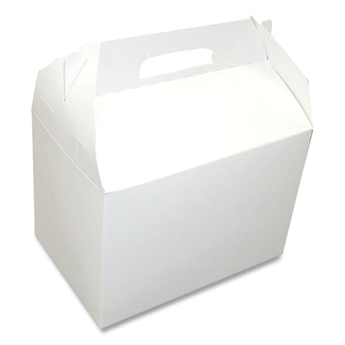 Dixie® Take-out Barn One-piece Paperboard Food Box, 8.63 X 6 X 6.5, White, 200-carton freeshipping - TVN Wholesale