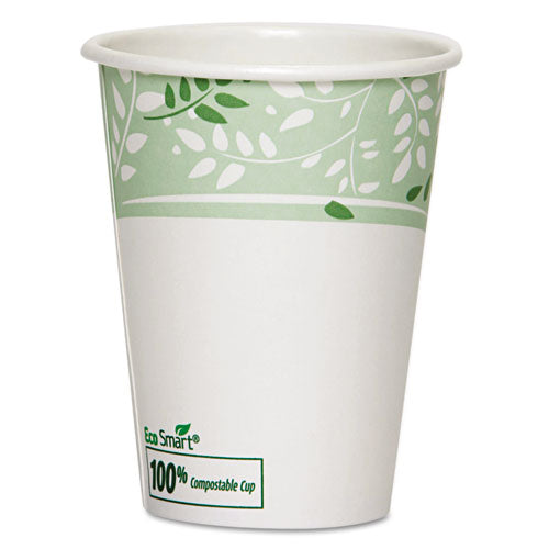 Dixie® Pla Hot Cups, 8 Oz, Viridian Design, 50-sleeve, 20 Sleeves-carton freeshipping - TVN Wholesale