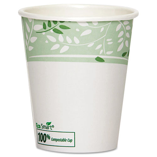 Dixie® Pla Hot Cups, 8 Oz, Viridian Design, 50-sleeve, 20 Sleeves-carton freeshipping - TVN Wholesale