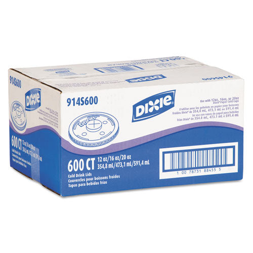 Dixie® Cold Drink Cup Lids, Fits 16 Oz Plastic Cold Cups, Clear, 100-sleeve, 10 Sleeves-carton freeshipping - TVN Wholesale