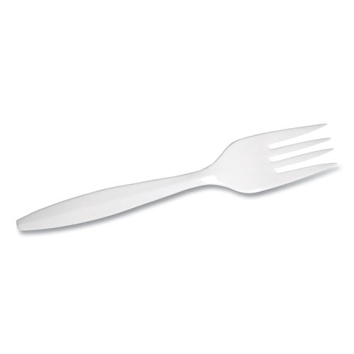 Dixie® Mediumweight Polypropylene Cutlery, Fork, White, 1,000-carton freeshipping - TVN Wholesale
