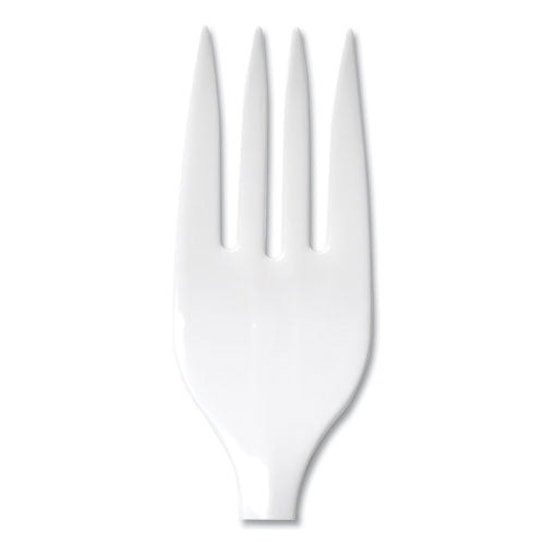 Dixie® Mediumweight Polypropylene Cutlery, Fork, White, 1,000-carton freeshipping - TVN Wholesale
