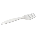 Dixie® Mediumweight Polypropylene Cutlery, Fork, White, 1,000-carton freeshipping - TVN Wholesale