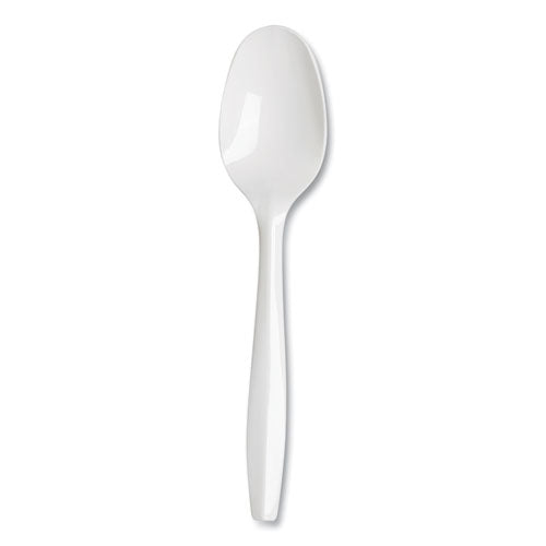 Dixie® Mediumweight Polypropylene Cutlery, Teaspoon, White, 1,000-carton freeshipping - TVN Wholesale