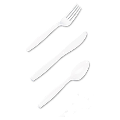 Dixie® Plastic Cutlery, Heavyweight Soup Spoons, White, 1,000-carton freeshipping - TVN Wholesale