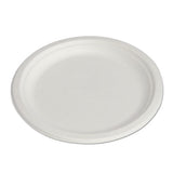 Eco-Products® Renewable And Compostable Sugarcane Plates, 9" Dia, Natural White, 500-carton freeshipping - TVN Wholesale