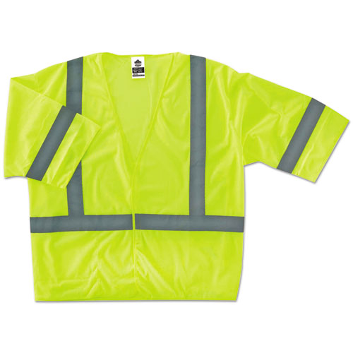 ergodyne® Glowear 8310hl Type R Class 3 Economy Mesh Vest, Large To X-large, Lime freeshipping - TVN Wholesale