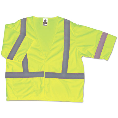ergodyne® Glowear 8310hl Type R Class 3 Economy Mesh Vest, 2x-large To 3x-large, Lime freeshipping - TVN Wholesale