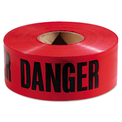 Empire® Danger Barricade Tape, 3" X 1,000 Ft, Red-black, 8 Rolls-carton freeshipping - TVN Wholesale